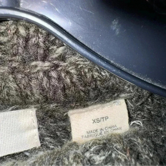 Anthropologie Sleeping on Snow Open Knit Olive Cowl Neck Sweater Sz XS - Picture 5 of 9